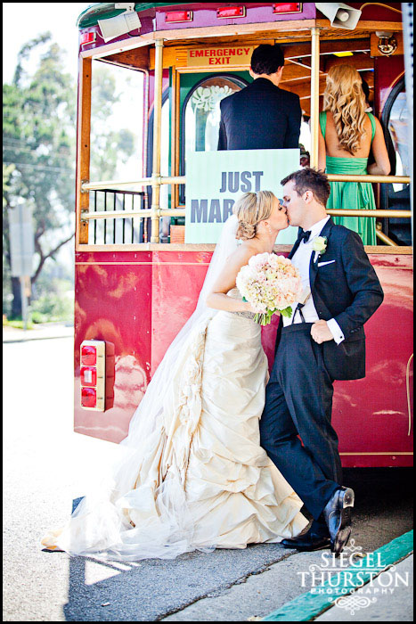 cute wedding trolley